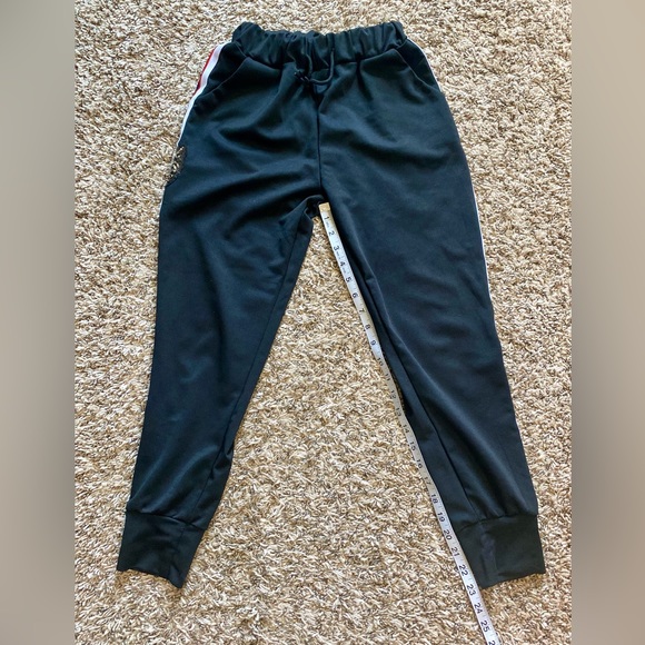Women’s black striped logo jogger pants XS/S - Picture 6 of 9